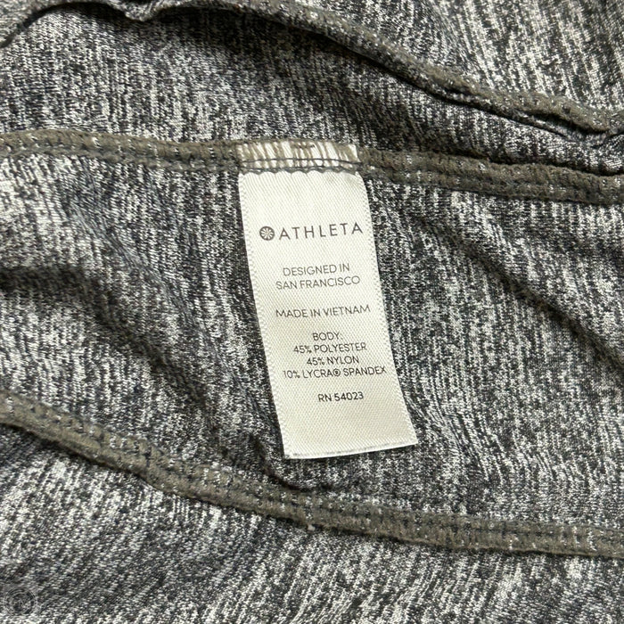 Athletic Sweatshirt Hoodie By Athleta In Black & Grey, Size: Xxs