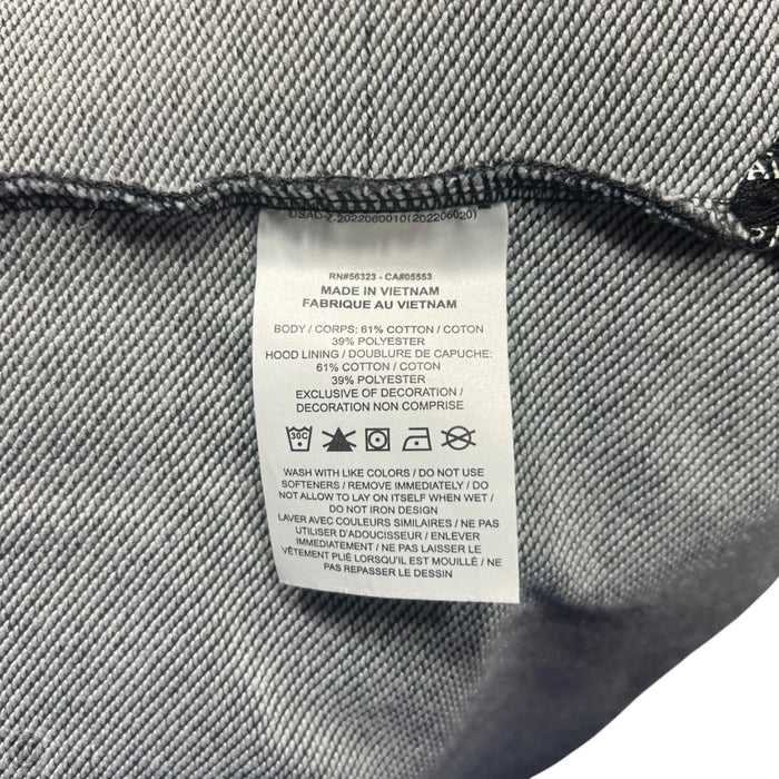 Athletic Sweatshirt Hoodie By Nike In Grey, Size: L