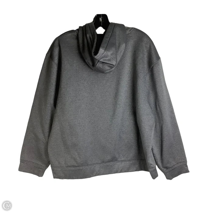 Athletic Sweatshirt Hoodie By Under Armour In Grey, Size: L