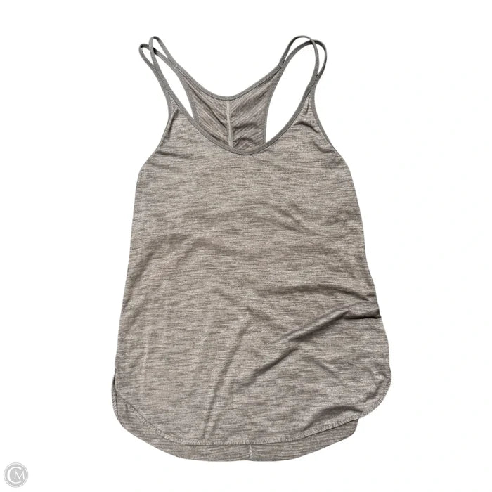 Athletic Tank Top By Lululemon In Grey, Size: S