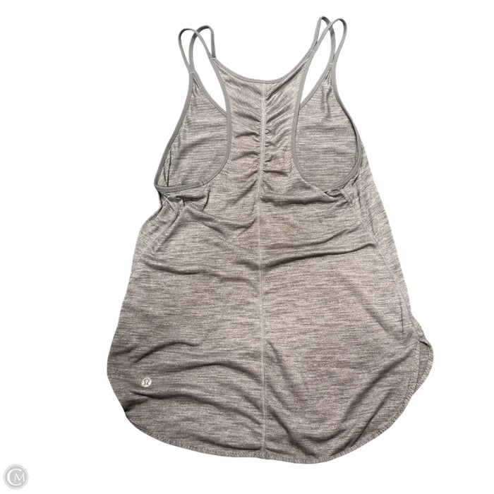 Athletic Tank Top By Lululemon In Grey, Size: S