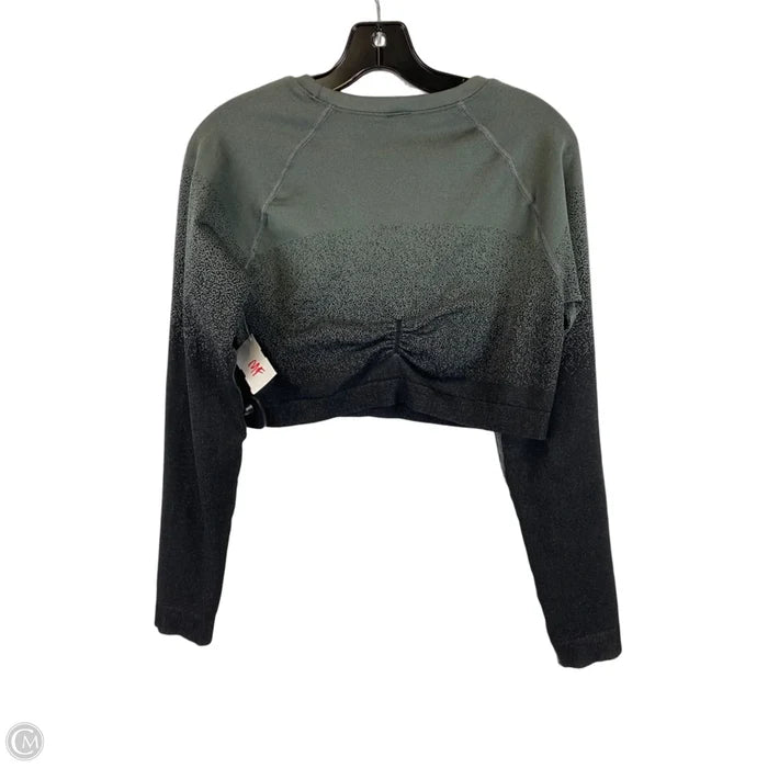 Athletic Top Long Sleeve Crewneck By Gym Shark In Grey, Size: Xl