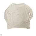 Athletic Top Long Sleeve Crewneck By Lululemon In White, Size: L