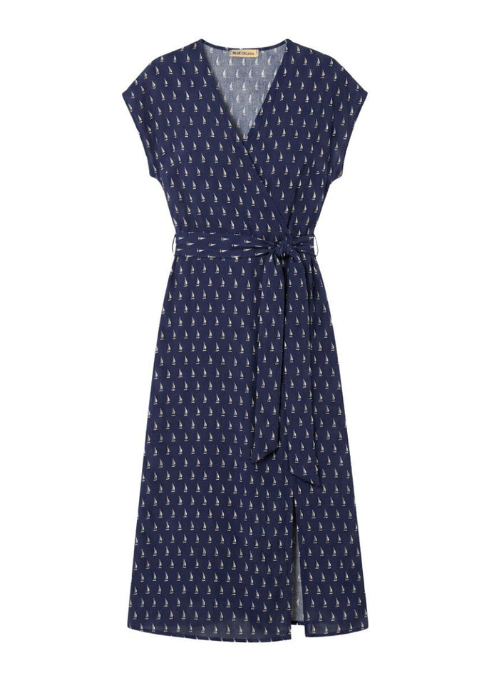 Dresses Blue Cicada Ava Dress Sailing O/S / Sailing Apoella