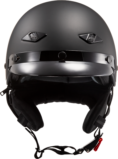 Bagger Half Helmet Solid: Description
The LS2 Bagger Helmet starts with an ultra-lightweight fiberglass shell
