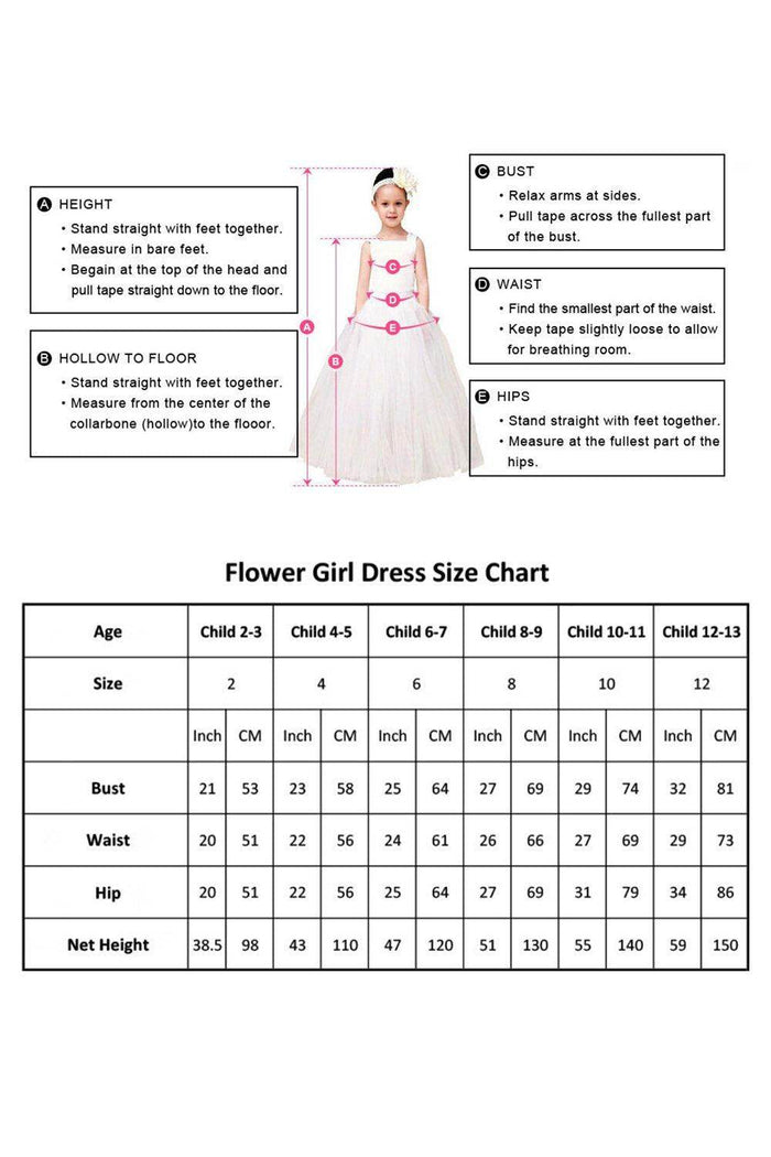 Ball Gown Floor Length Tulle Lace Flower Girl Dress CF0336 - COCOMELODY