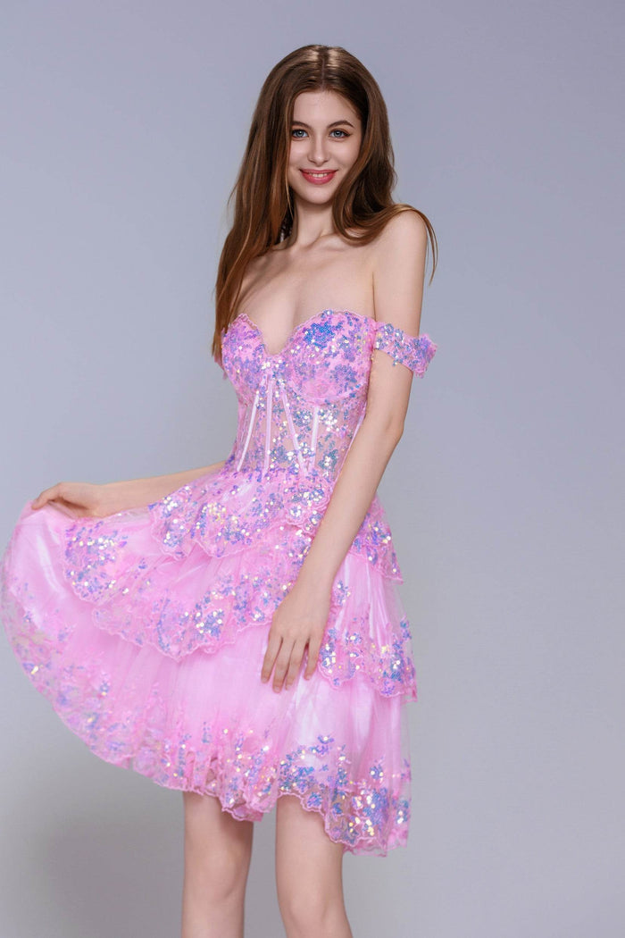 Ball Gown Mini Tulle Homecoming Dress CS1010 - COCOMELODY