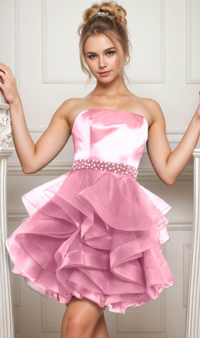 Ball Gown Short-Mini Organza Graduation Dresses CS0550 - COCOMELODY