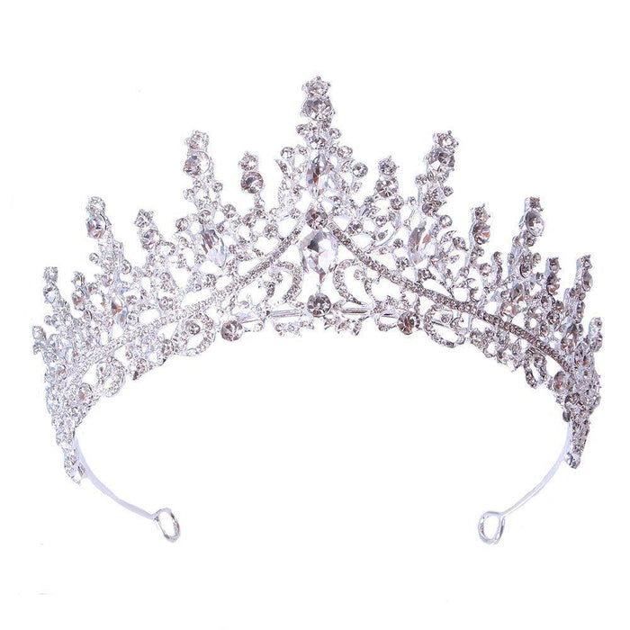 Baroque rhinestone alloy festival headband Crown Luxury tiara crown 651827787417 - COCOMELODY