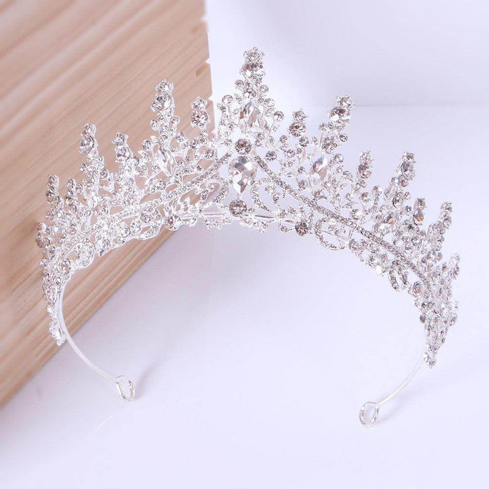Baroque rhinestone alloy festival headband Crown Luxury tiara crown 651827787417 - COCOMELODY