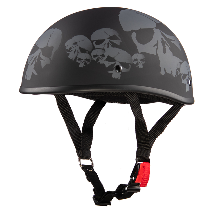 Beanie Helmet Graphic: Description
All of our motorcycle helmets are FMVSS 571