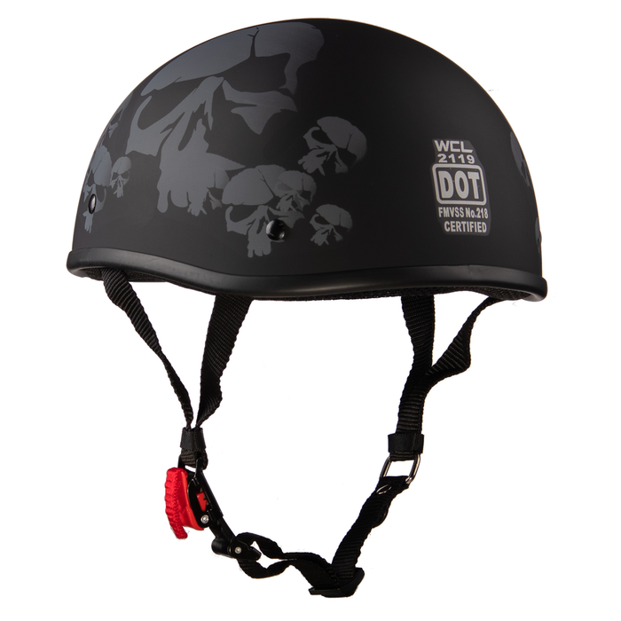 Beanie Helmet Graphic: Description
All of our motorcycle helmets are FMVSS 571