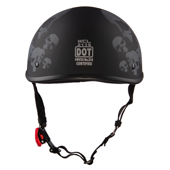 Beanie Helmet Graphic: Description
All of our motorcycle helmets are FMVSS 571