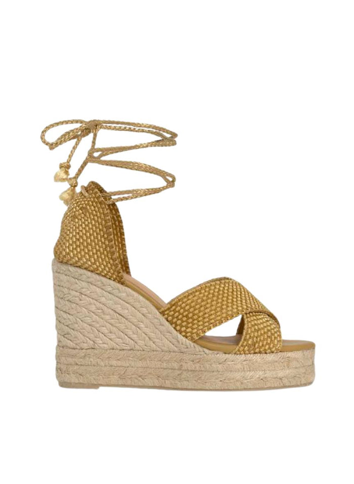 Wedges Castaner Becca 8 Wedge Espadrilles Ocre Apoella