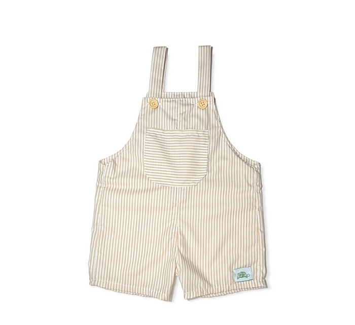 Beige Stripes Romper