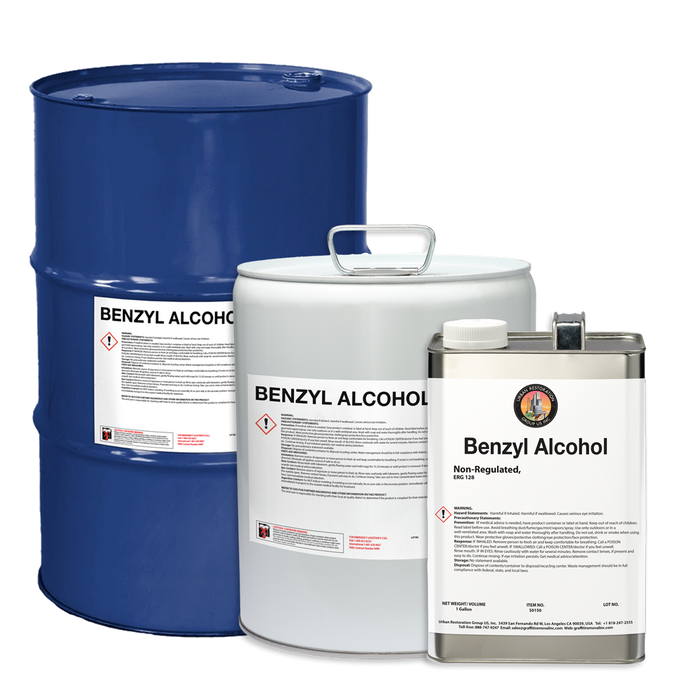 Benzyl Alcohol Product Range of Sizes