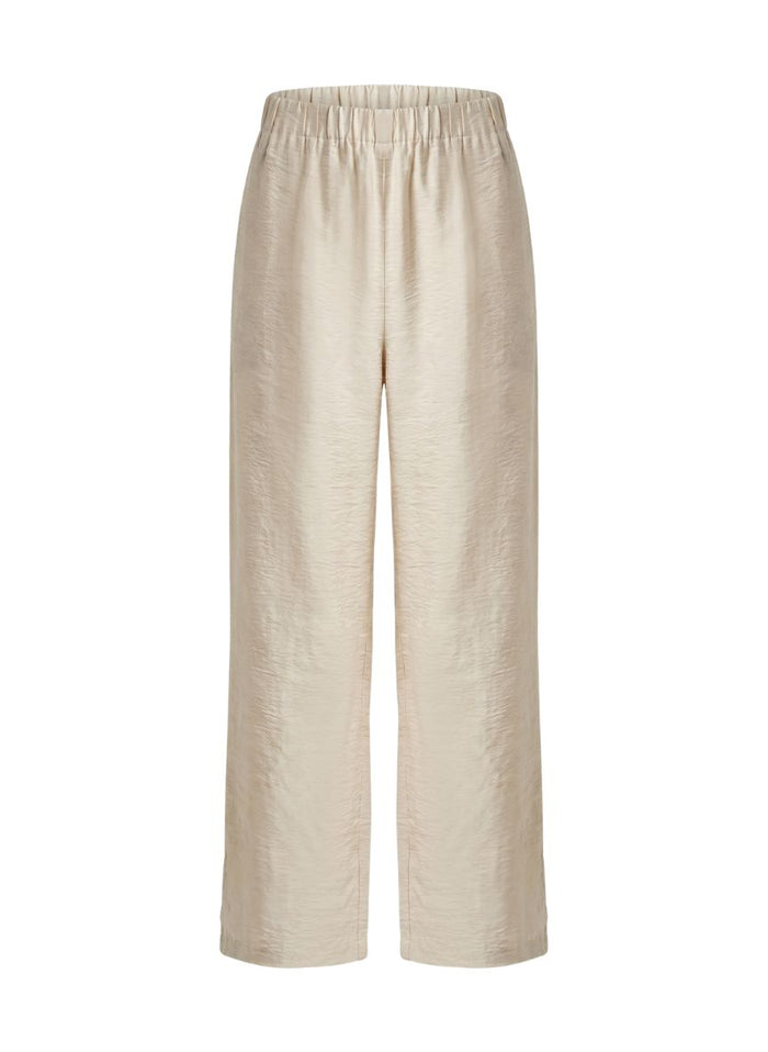 Tops APLA Beta Wrinkle Pants Beige Apoella