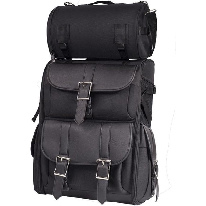 Big PVC MC Sissybar Bag Black: Features:

Dimensions: 15