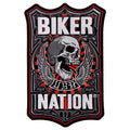 Biker Nation Patch: Description
All patches feature a heat- sealed backing