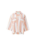 Shirts Melissa Odabash Billi Crop Shirt Sunset Stripe Apoella