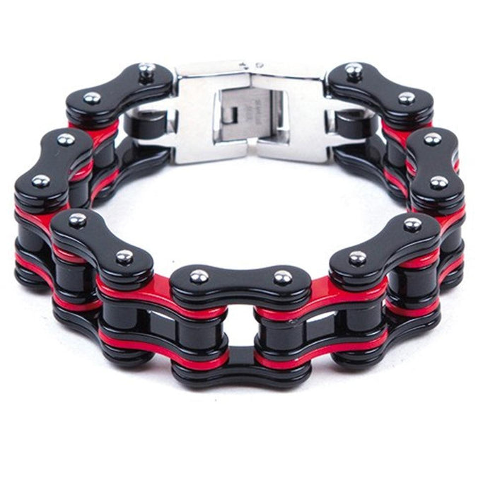 Black & Red MC Chain Braclet