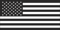 Black & White USA Flag: Premium Vinyl Bumper Sticker American Made
3