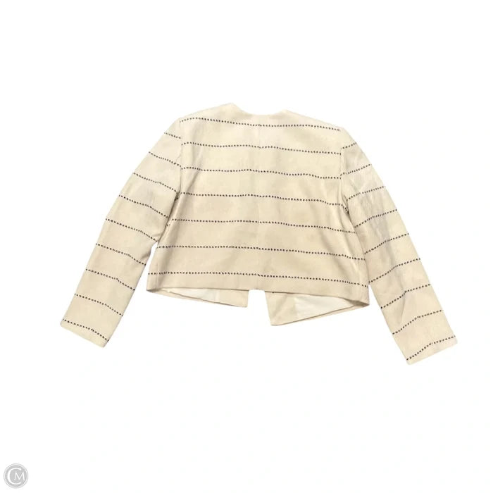 Blazer By Ann Taylor In Blue & Cream, Size: M
