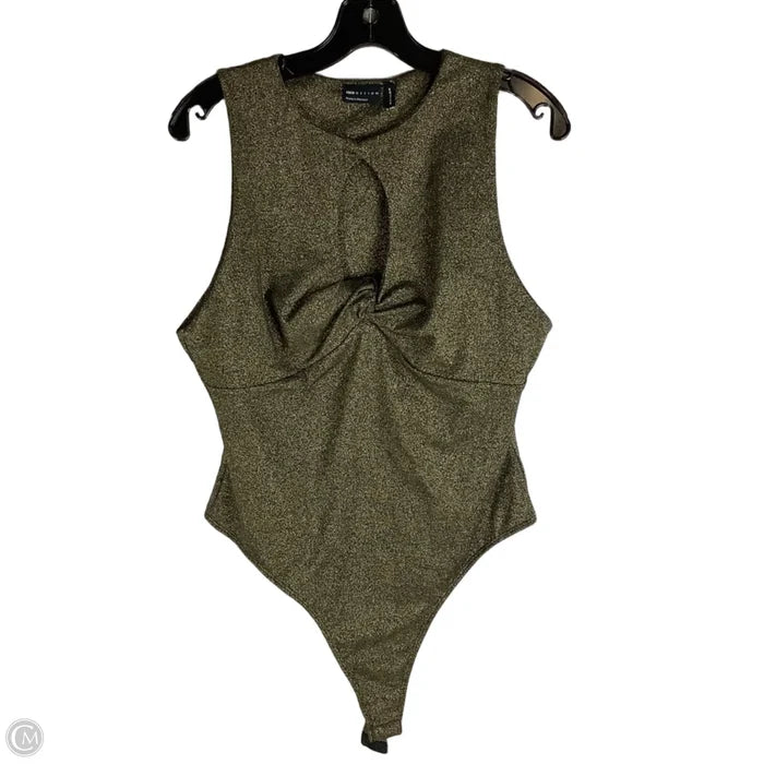 Bodysuit By Asos In Gold, Size: Xl (14)