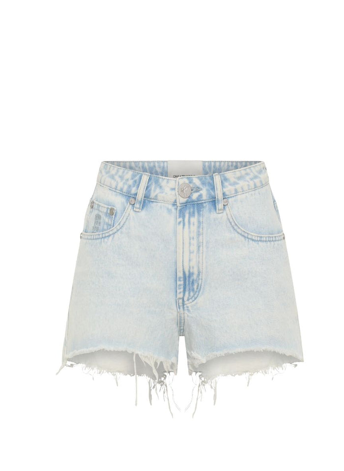 Shorts One Teaspoon Bonitas High Waist Denim Shorts Beach Blue Apoella