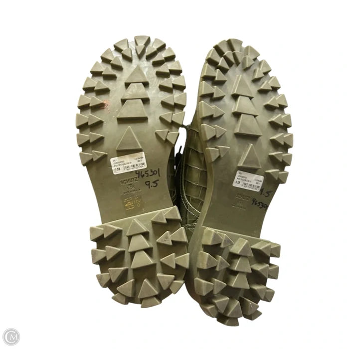 Boots Ankle Flats By Schutz In Green, Size: 9.5