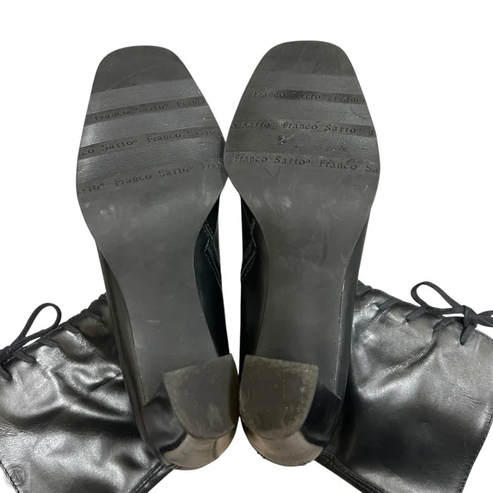 Boots Ankle Heels By Franco Sarto In Black, Size: 9