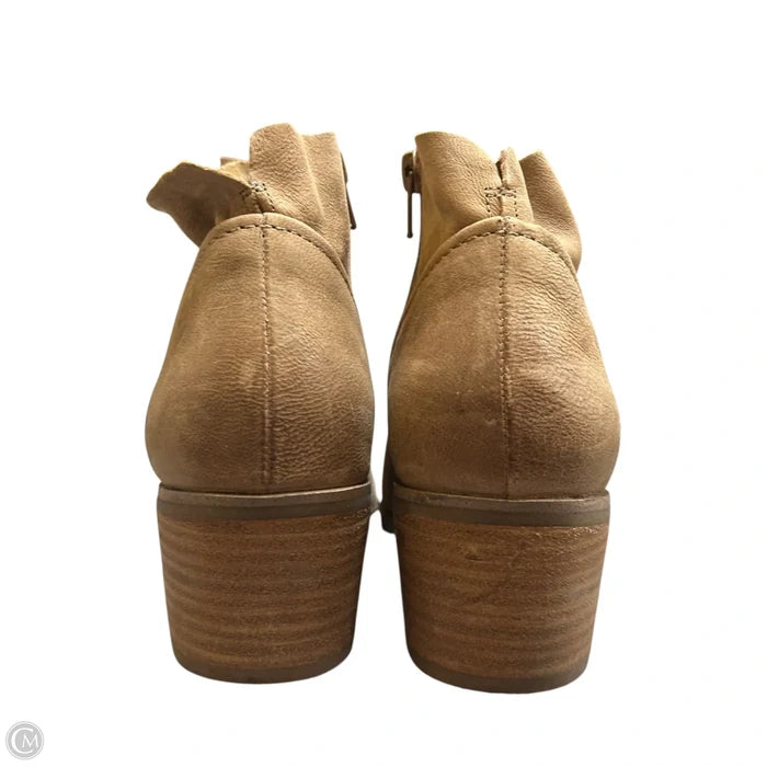 Boots Ankle Heels By Lucky Brand In Tan, Size: 9.5