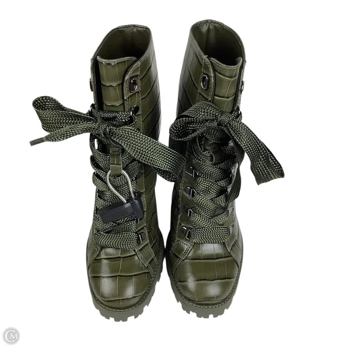 Boots Ankle Heels By Schutz In Green, Size: 8.5