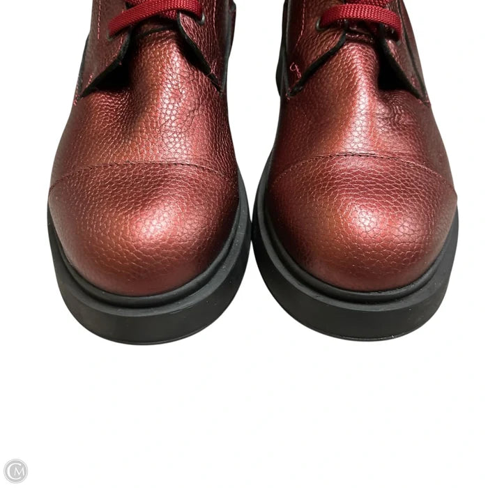 Boots Combat By Vinci In Red, Size: 9.5