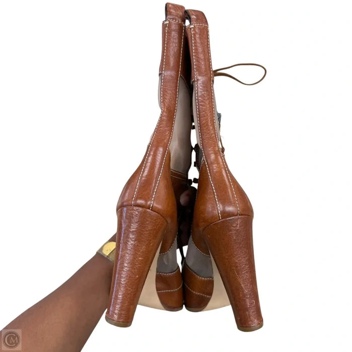Boots Designer By Reed Krakoff In Brown, Size: 9.5