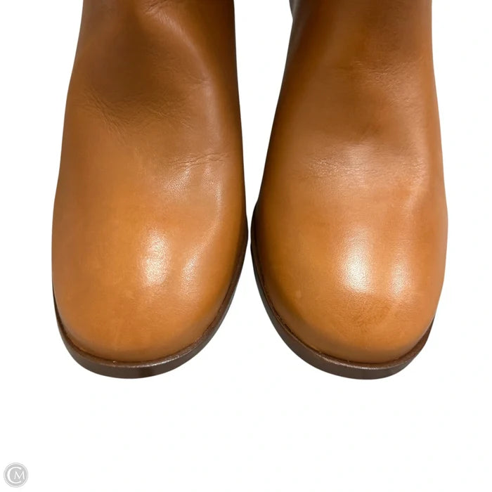 Boots Knee Heels By Arezzo In Brown, Size: 6