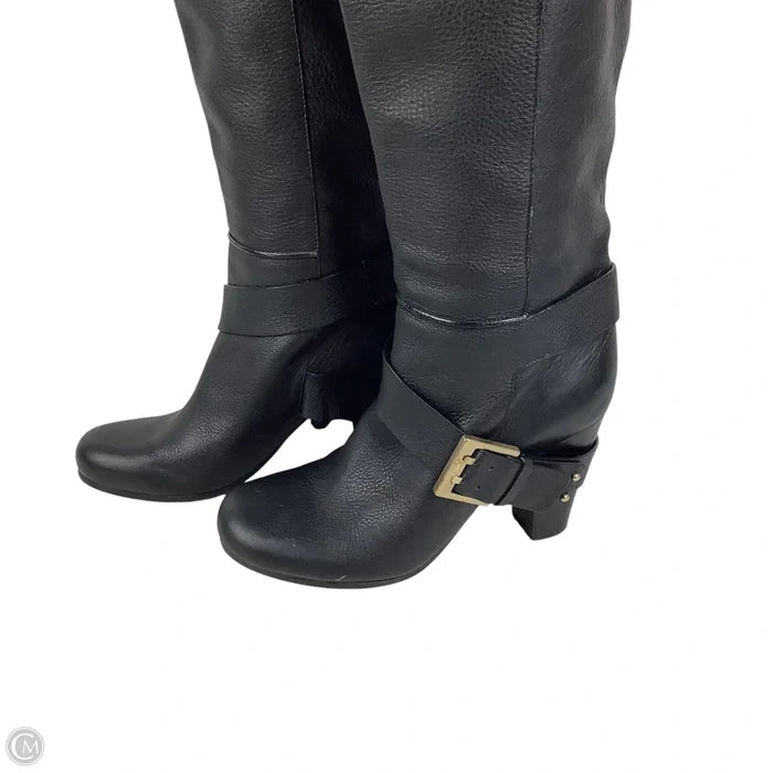 Boots Luxury Designer By Chloe In Black, Size: 38.5