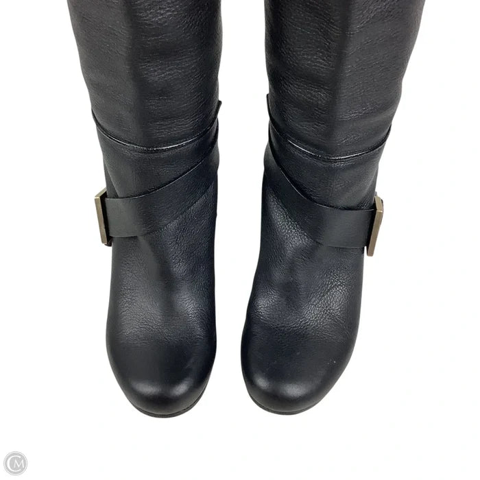 Boots Luxury Designer By Chloe In Black, Size: 38.5