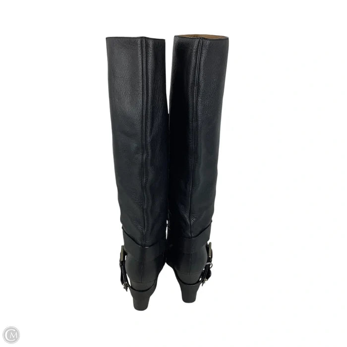 Boots Luxury Designer By Chloe In Black, Size: 38.5