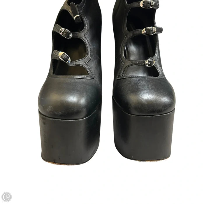 Boots Luxury Designer By Marc Jacobs In Black, Size: 10.5