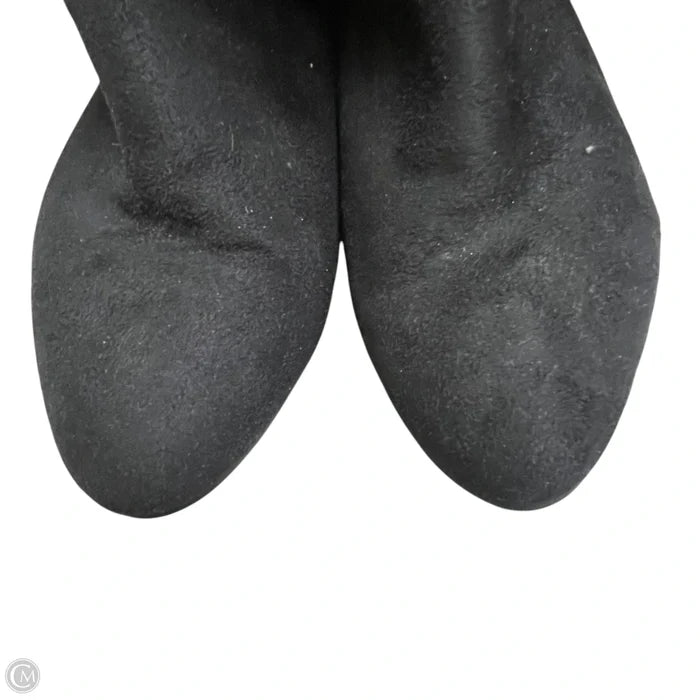 Boots Mid-calf Flats In Black, Size: 9