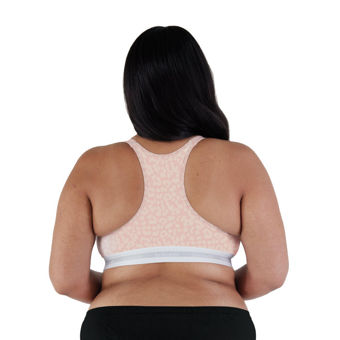 Bravado Original Extended Cup Nursing Bra #1016 Pink Leopard - Donna Bruschi, IBCLC