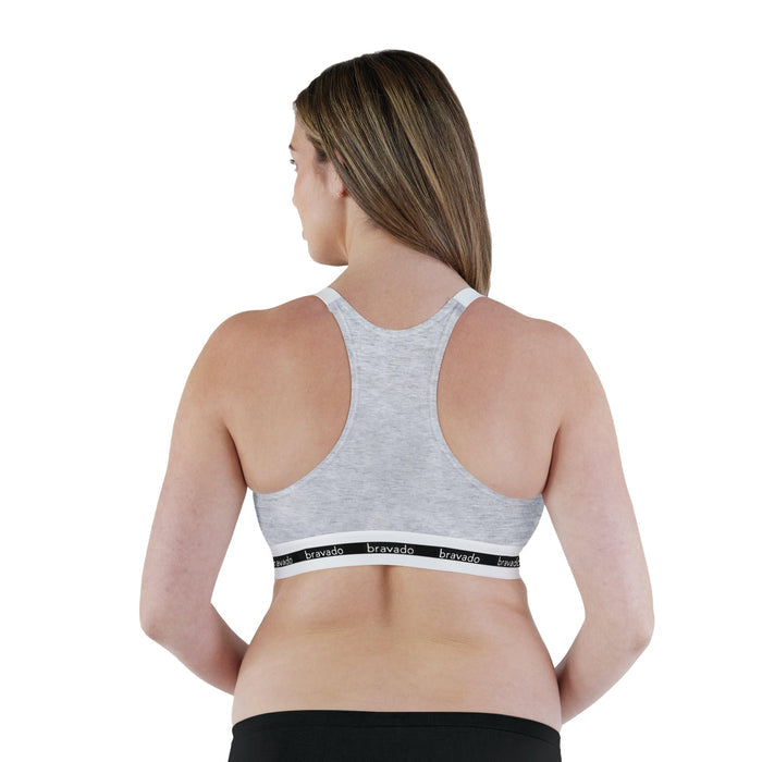 Bravado Original Full Cup Nursing Bra Heather Gray - Donna Bruschi, IBCLC
