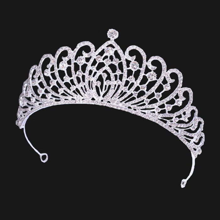Bridal Crown Tiara Alloy Thick Silver Gold Crown Princess Bridal wedding accessories 650390631349 - COCOMELODY