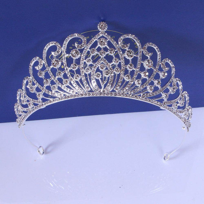 Bridal Crown Tiara Alloy Thick Silver Gold Crown Princess Bridal wedding accessories 650390631349 - COCOMELODY
