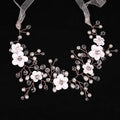 Bridal headwear European and American polymer clay flower crystal hair band hair accessories 685512271854 - COCOMELODY