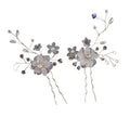 Bridal headwear Handmade flower Bridal accessories Wedding Hairpin Hair fork accessories 643526251684 - COCOMELODY