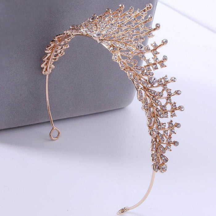 Bridal tiara Bridal Tiara Alloy bridal Tiara Headband Atmospheric Tiara 652188191347 - COCOMELODY