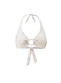 Swimwear Melissa Odabash Brussels Halter Hoop Bikini Top Lizard Apoella