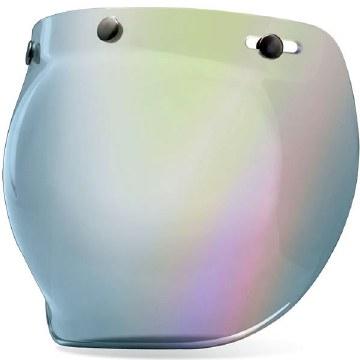 Bubble Shield Silver Irdium: *NutraFog anti-fog, anti-scratch and UV-protected shield*Stable three-snap design*Fits the Bell